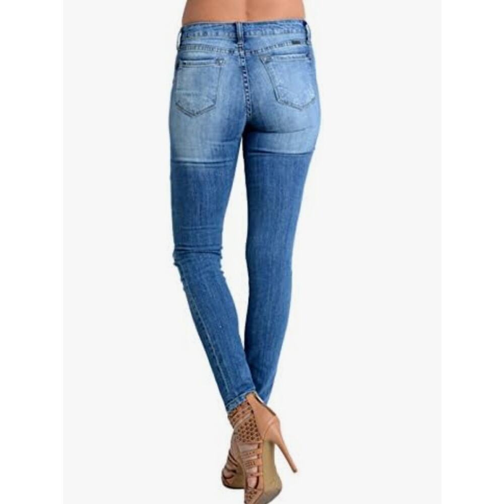 KC6012M kancan midrise skinny ankle jeans distressed 13 / 30 EUC comfort casual